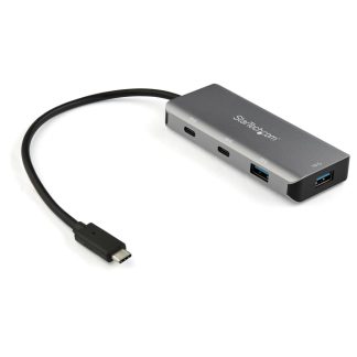 StarTech.com 4 Port USB C Hub w/ 2x USB A & 2x USB C - SuperSpeed 10Gbps USB Type-C 3.1/3.2 Gen 2 Hub - USB Bus Powered - Porta