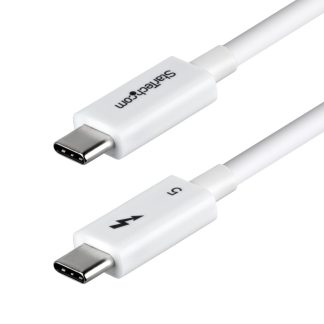 StarTech.com 3ft (1m) Thunderbolt 5 Cable, 80Gbps/Up to 120Gbps, 240W PD, 8K 60Hz, Certified Thunderbolt Cable, Compatible w/Th