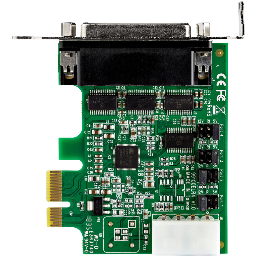 StarTech.com 4-port PCI Express RS232 Serial Adapter Card - PCIe RS232 Serial Host Controller Card - PCIe to Serial DB9 - 16950 - Image 6