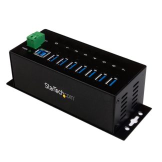 StarTech.com 7-Port Industrial USB 3.0 Hub with ESD Protection~7-Port USB 3.0 Hub (5Gbps) - Metal Industrial USB-A Hub with ESD