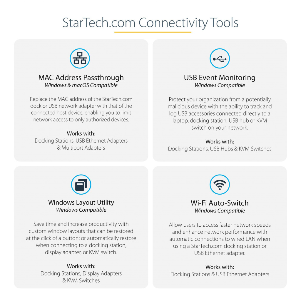 StarTech.com USB-C Multiport Adapter - USB-C to 4K 30Hz HDMI or 1080p VGA - USB Type-C Mini Dock w/ 100W Power Delivery Passthr - Image 6
