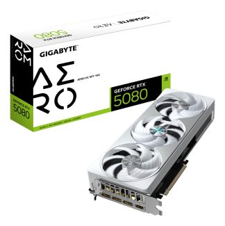 GIGABYTE GeForce RTX 5080 AERO OC SFF 16G Graphics Card - 16GB GDDR7, 256bit, PCI-E 5.0, 2730MHz Core Clock, 3 x DisplayPort, 1