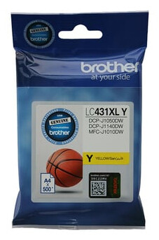 Brother LC431XLY XL YELLOW INK ink cartridge 1 pc(s) Original Black