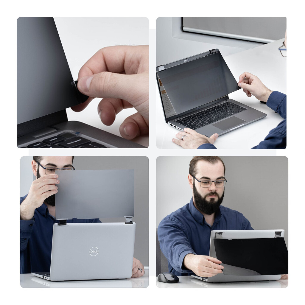 StarTech.com 13.3-inch 16:9 Bright Privacy Screen Filter with Touch, Flip-Over, 75% Light Transmittance, Anti-Glare Privacy Fil - Image 5