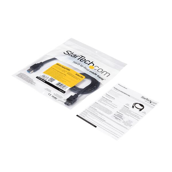 StarTech.com USB 3.0 to eSATA HDD / SSD / ODD Adapter Cable - 3ft eSATA Hard Drive to USB 3.0 Adapter Cable - SATA 6 Gbps - Image 8