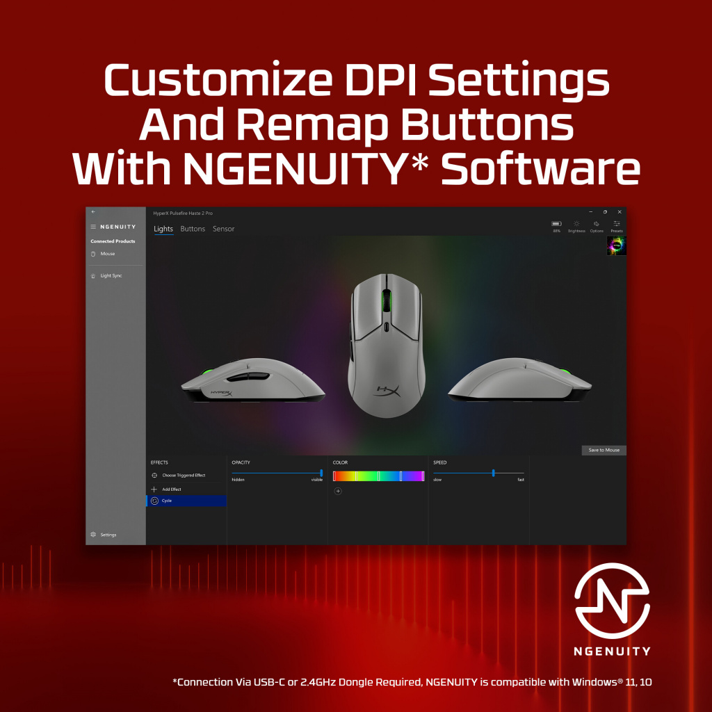 HyperX Pulsefire Haste 2 Pro - 4K Wireless Gaming Mouse - Image 11
