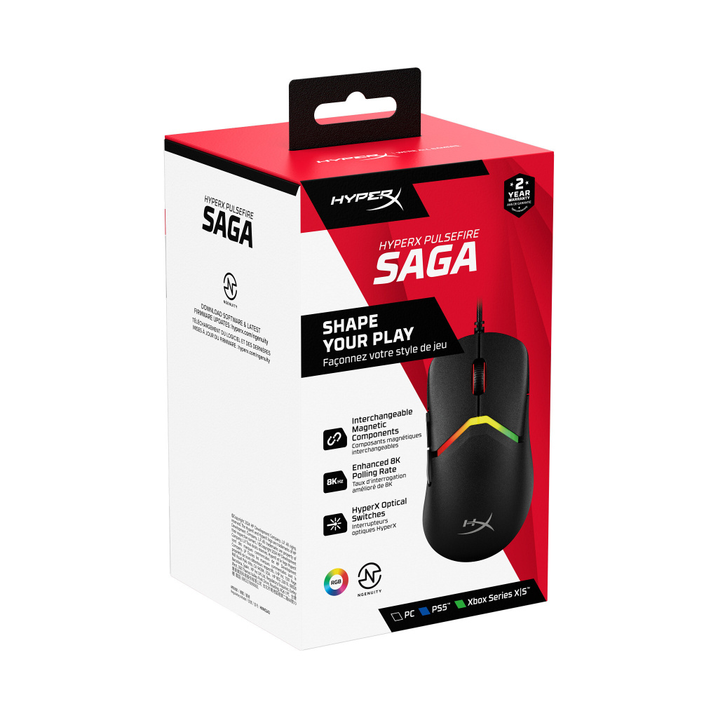 HyperX Pulsefire Saga Gaming Mouse (Black) - Image 4