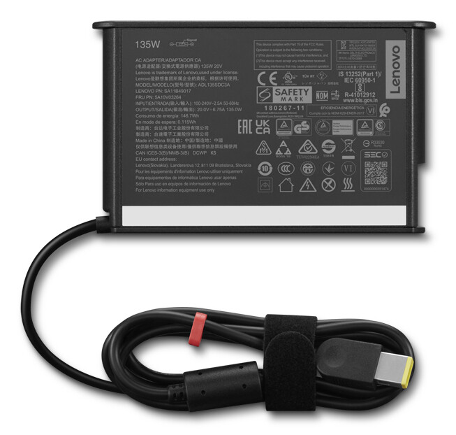 Lenovo 4X21L38732 power adapter/inverter Indoor 135 W Black - Image 3