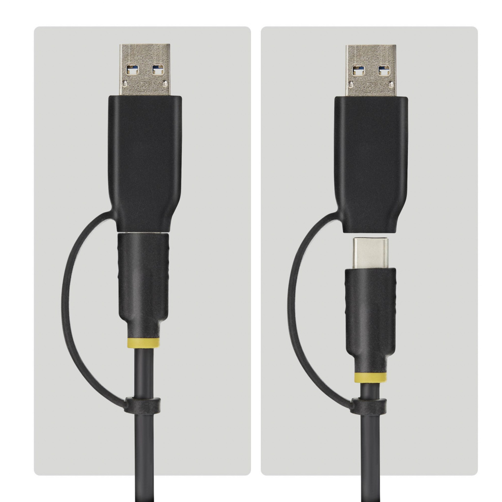 StarTech.com USB-C/USB-A to M.2 NVMe and 2.5in/3.5in SATA Adapter, 10Gbps, Tool-Free External SSD Hard Drive Reader, B+M/M-Key - Image 3