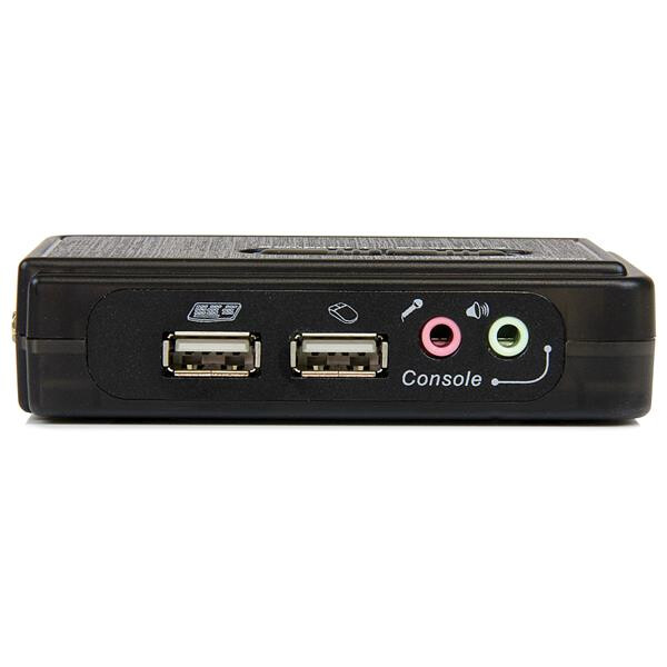 StarTech.com 2 Port Black USB KVM Switch Kit with Audio and Cables - Image 5