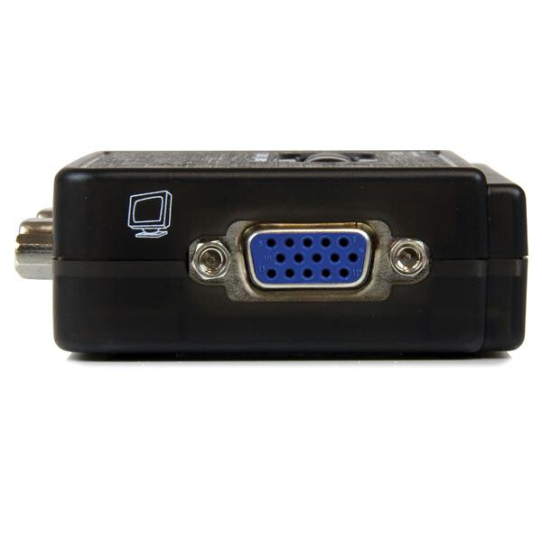 StarTech.com 2 Port Black USB KVM Switch Kit with Audio and Cables - Image 4