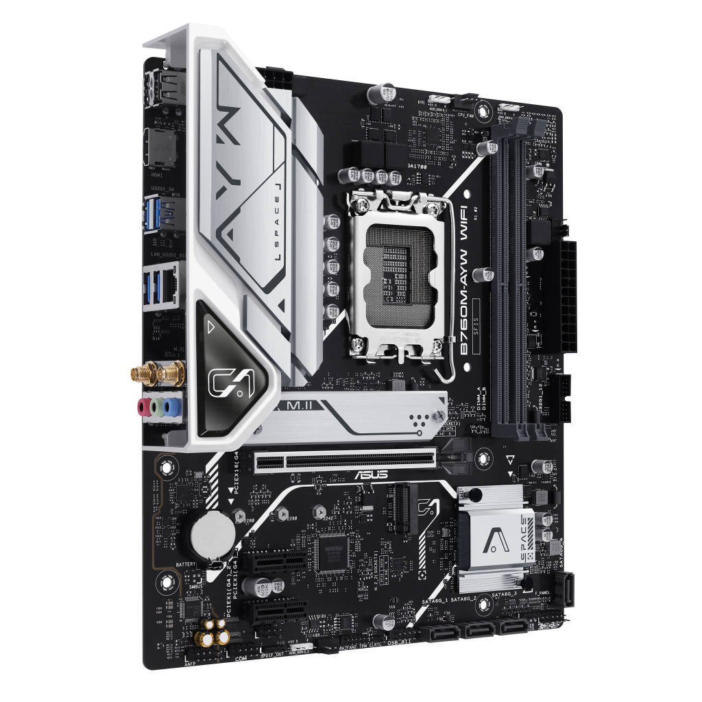 ASUS B760M-AYW WIFI Intel B760 LGA 1700 micro ATX - Image 2