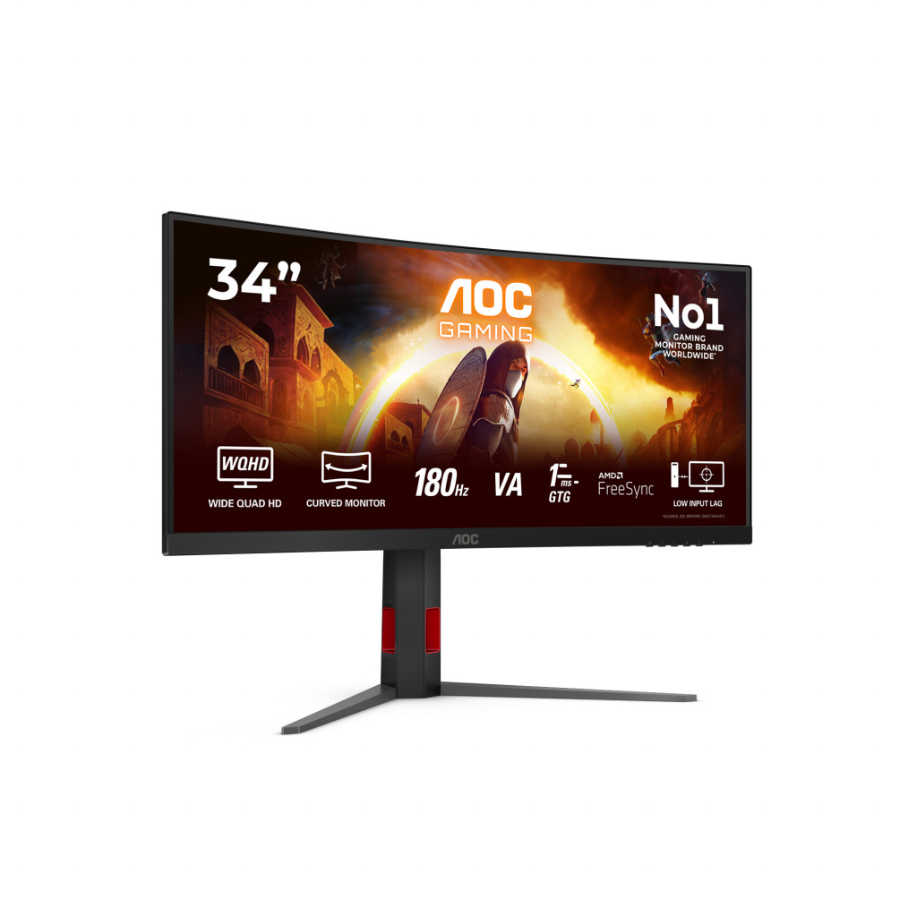 AOC G4 CU34G4 computer monitor 86.4 cm (34") 3440 x 1440 pixels Wide Quad HD LED Black, Red - Image 18