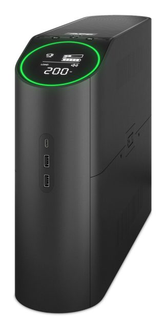 APC Back-UPS Pro for Gaming, 2200VA/1320W, Tower, 230V, 2x UK and 2x IEC C13 outlets, RGB Lights, Pure Sine Wave, Arctic (White
