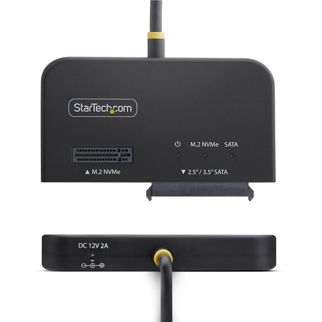 StarTech.com USB-C/USB-A to M.2 NVMe and 2.5in/3.5in SATA Adapter, 10Gbps, Tool-Free External SSD Hard Drive Reader, B+M/M-Key - Image 2