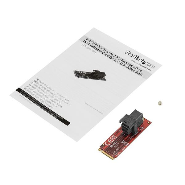 StarTech.com U.2 (SFF-8643) to M.2 PCI Express 3.0 x4 Host Adapter Card for 2.5” U.2 NVMe SSD - Image 6