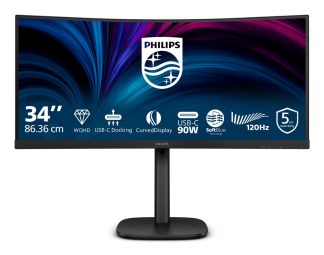 Philips 3000 series 34B2U3600C/75 computer monitor 86.4 cm (34") 3440 x 1440 pixels Wide Quad HD LCD Black
