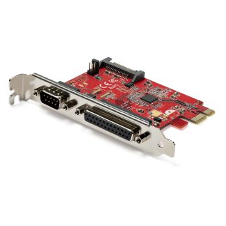 StarTech.com PCIe Card with Serial and Parallel Port - PCI Express Combo Adapter Card with 1x DB25 Parallel Port & 1x RS232 Seri