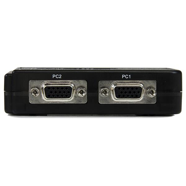 StarTech.com 2 Port Black USB KVM Switch Kit with Audio and Cables - Image 3