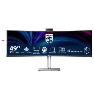 Philips 49B2U6900CH/75 computer monitor 124 cm (48.8") 5120 x 1440 pixels Dual QHD LCD Black