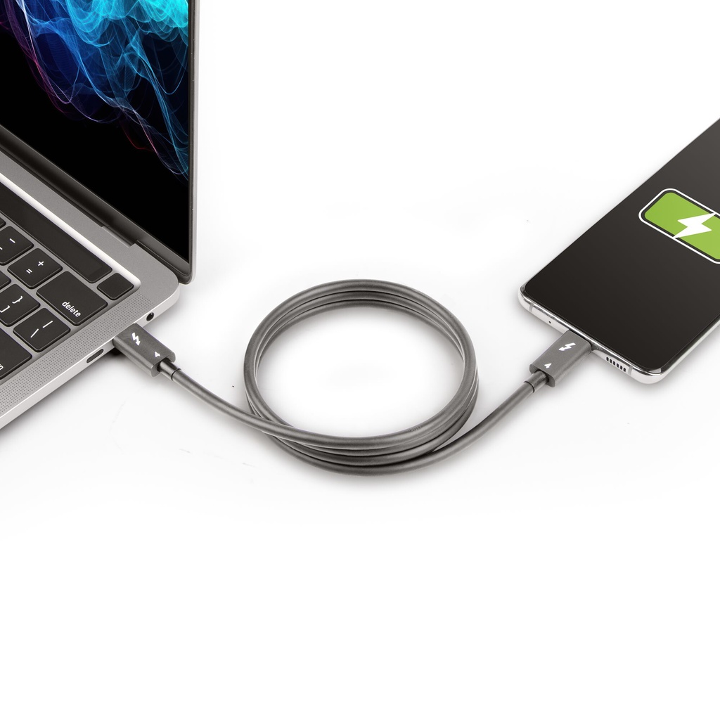 StarTech.com 3.3ft (1m) Thunderbolt 4 Cable - 40Gbps - 100W PD - 4K/8K Video - Intel-Certified Thunderbolt Cable - Compatible w - Image 9