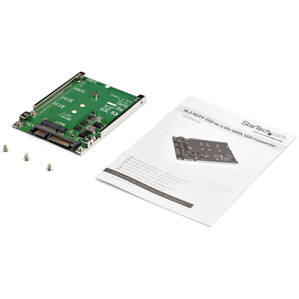 StarTech.com M.2 SATA SSD to 2.5in SATA Adapter, M.2 NGFF to SATA Converter, Open-Frame Bracket, 7mm High, M2 Hard Drive Adapte - Image 4