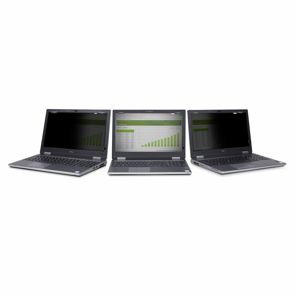 StarTech.com 15.6-inch 16:9 Flip-Up Privacy Screen with Touch, Anti-Glare Blue Light Filter, Laptop Monitor Screen Protector, + - Image 2
