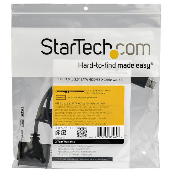 StarTech.com SATA to USB Cable, USB 5Gbps to 2.5in SATA I II III Hard Drive Adapter, External Converter for SSD or HDD Data Tra - Image 5