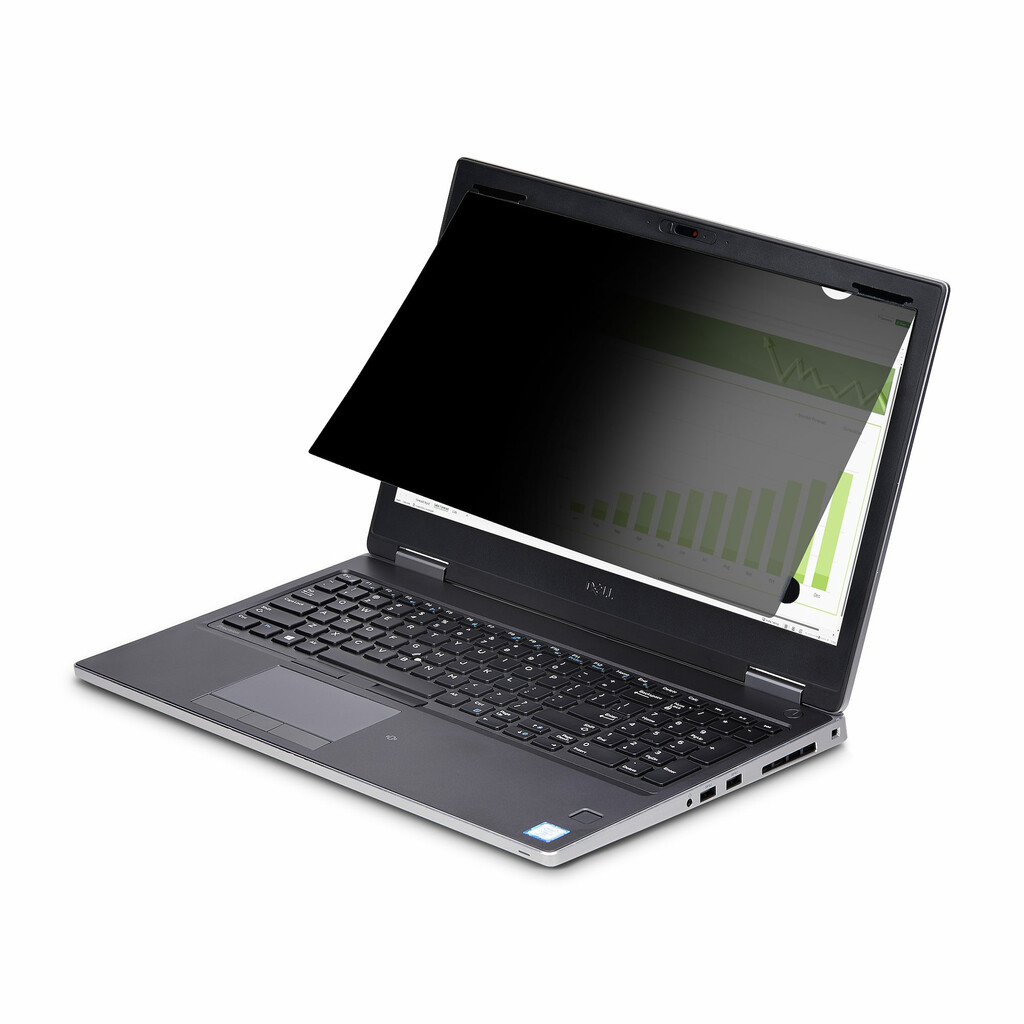 StarTech.com 15.6-inch 16:9 Flip-Up Privacy Screen with Touch, Anti-Glare Blue Light Filter, Laptop Monitor Screen Protector, + - Image 3