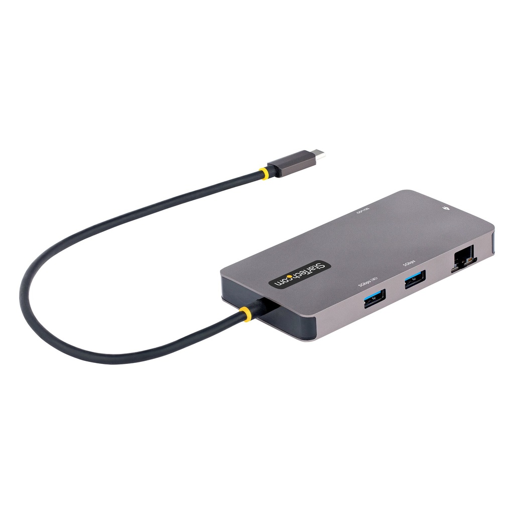 StarTech.com USB C Multiport Adapter, Dual HDMI Video, 4K 60Hz, 2Pt 5Gbps USB-A Hub, 100W Power Delivery Pass-Through/GbE/SD/Mi - Image 2
