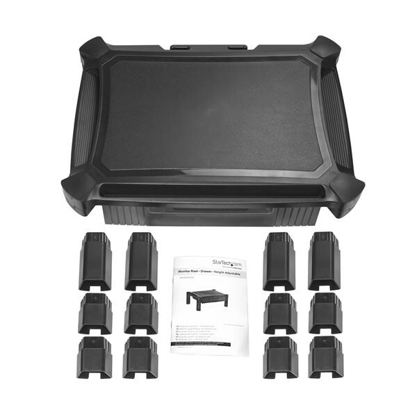 StarTech.com Monitor Riser - Drawer - Height Adjustable - For up to 32" (22lb/10kg) Displays - Image 4