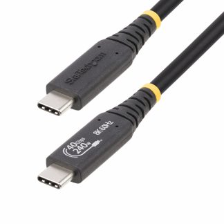 StarTech.com 50cm (1.6ft) USB4 Cable, USB-IF Certified USB-C Cable, 40Gbps, 240W Power Delivery PD 3.1 EPR, 8K 60Hz, USB Type-C