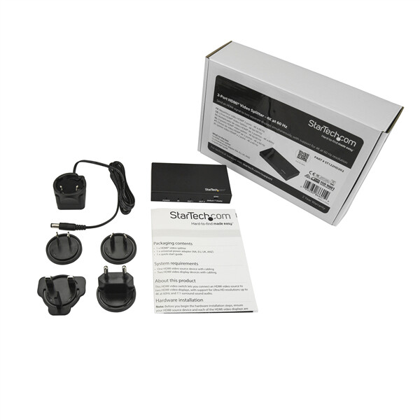 StarTech.com 2-Port HDMI Splitter with HDR - 4K 60Hz - Image 3