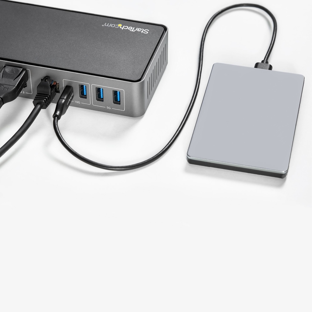 StarTech.com USB-C & USB-A Dock - Hybrid Universal Triple Monitor Laptop Docking Station w/ DisplayPort & HDMI 4K 60Hz - 85W Po - Image 10