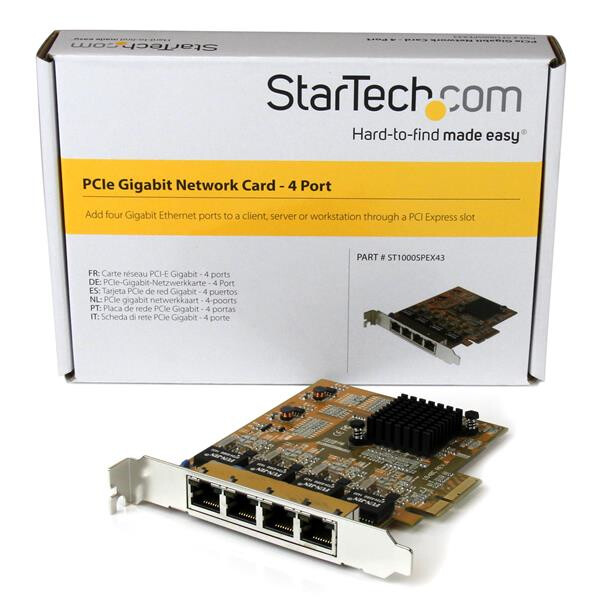 StarTech.com 4-Port PCIe Gigabit Network Adapter Card - TAA - Image 5