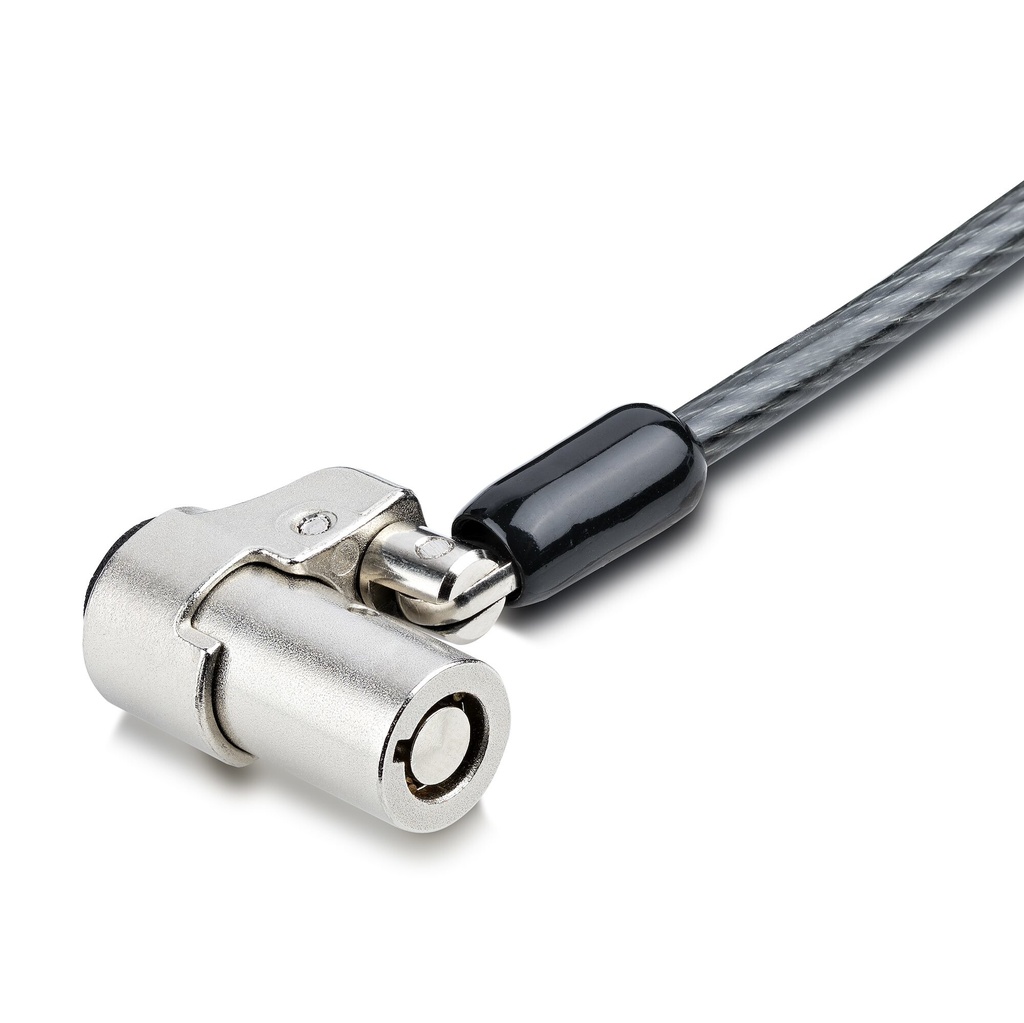 StarTech.com Laptop Cable Lock Compatible With Noble Wedge®; 6.6ft (2m), Anti-Theft Keyed Lock, Security Cable for Dell XP - Image 2