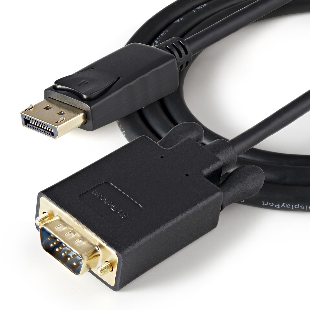 StarTech.com 3ft (91cm) DisplayPort to VGA Cable - Active DisplayPort to VGA Adapter Cable - 1080p Video - DP to VGA Monitor Ca - Image 4