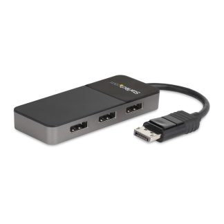 StarTech.com 3-Port DisplayPort 1.4 Splitter, DisplayPort to 3x DP Multi-Monitor Adapter, Triple 4K Computer MST Hub, USB Bus-P