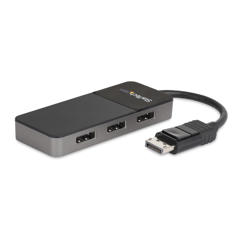 StarTech.com 3-Port DisplayPort 1.4 Splitter, DisplayPort to 3x DP Multi-Monitor Adapter, Triple 4K Computer MST Hub, USB Bus-P