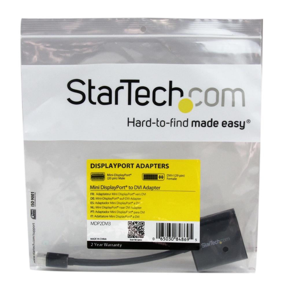 StarTech.com Mini DisplayPort to DVI Adapter - Mini DP to DVI-D Converter - 1080p Video - mDP or Thunderbolt 1/2 Mac/PC to DVI - Image 4