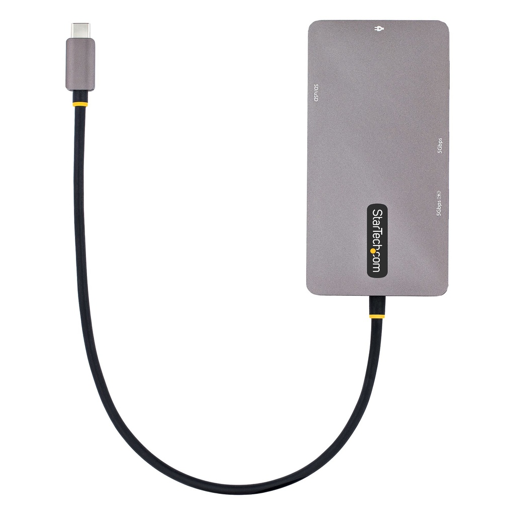 StarTech.com USB C Multiport Adapter, Dual HDMI Video, 4K 60Hz, 2Pt 5Gbps USB-A Hub, 100W Power Delivery Pass-Through/GbE/SD/Mi - Image 6