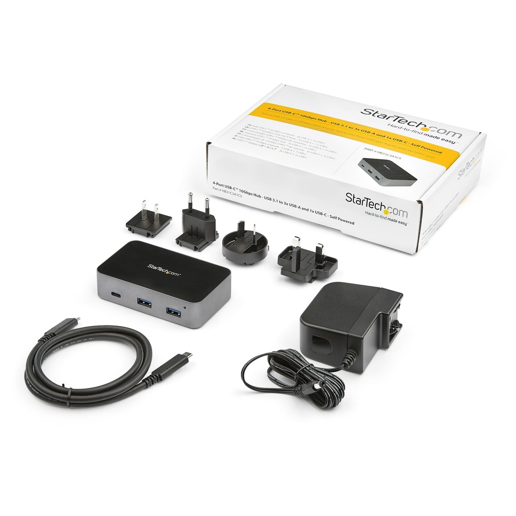 StarTech.com 4-Port USB-C™ Hub 10 Gbps - 3x USB-A & 1x USB-C - Powered - TAA - Image 5
