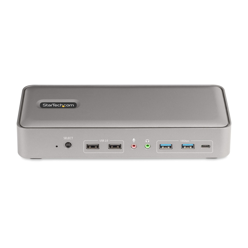 StarTech.com Dual-Laptop USB-C KVM Docking Station, Dual Monitor 4K 60Hz DisplayPort Dock, 5-Port USB Hub, GbE, 90W/45W Power D - Image 4