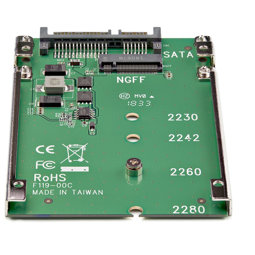 StarTech.com M.2 SATA SSD to 2.5in SATA Adapter, M.2 NGFF to SATA Converter, Open-Frame Bracket, 7mm High, M2 Hard Drive Adapte - Image 2