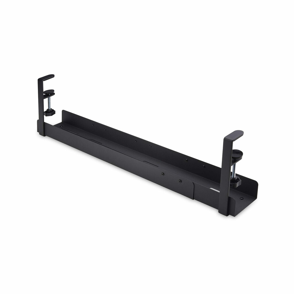 StarTech.com Under Desk Cable Management Tray, Length Adjustable Cable Organizer, Clamp-On Installation, No Drilling Required, - Image 2