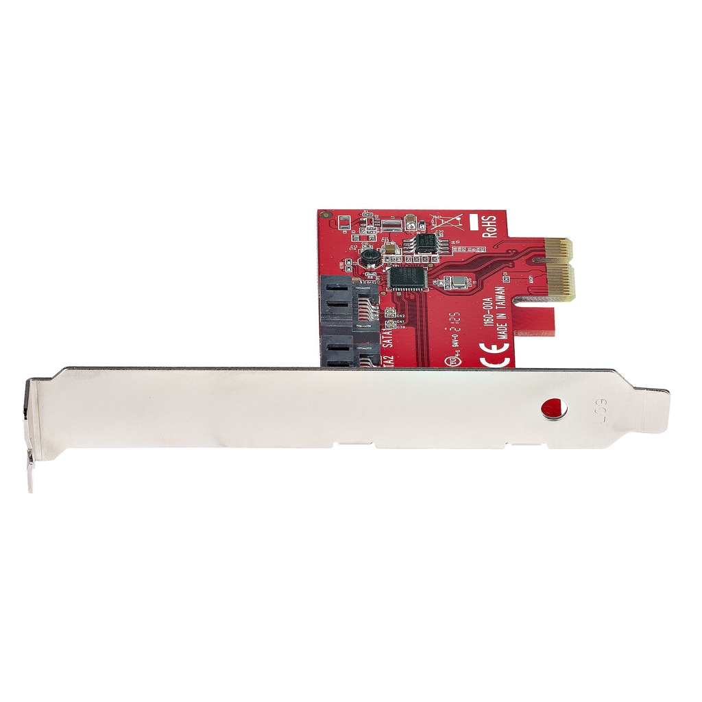 StarTech.com SATA PCIe Card - 2 Port PCIe SATA Expansion Card - 6Gbps - Full/Low Profile - PCI Express to SATA Adapter/Controll - Image 3