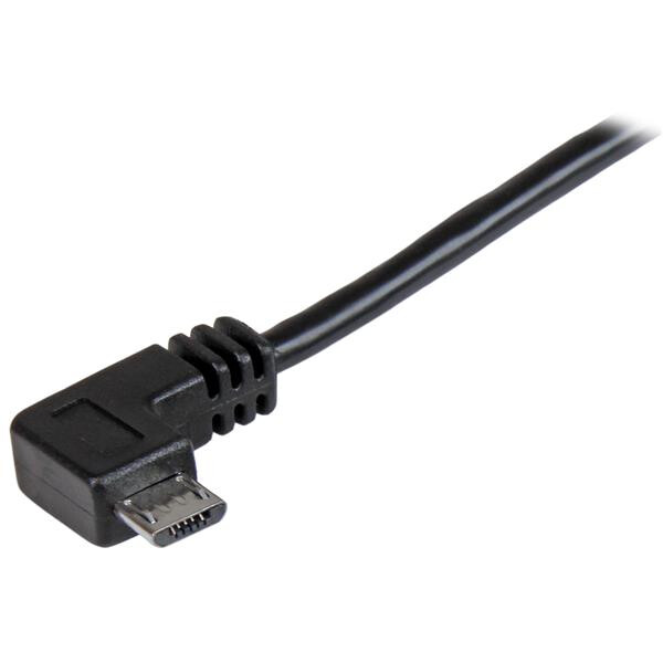 StarTech.com Micro-USB Charge-and-Sync Cable M/M - Right-Angle Micro-USB - 24 AWG - 0.5 m - Image 2