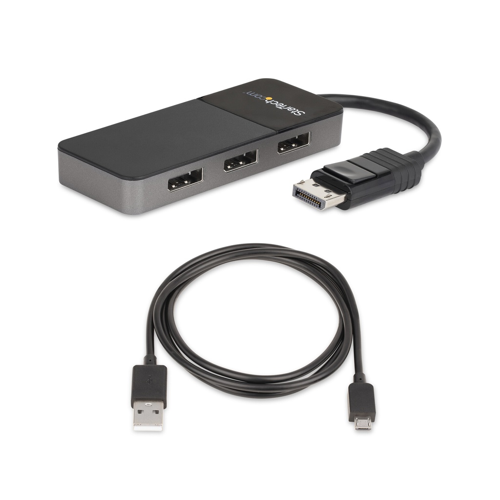 StarTech.com 3-Port DisplayPort 1.4 Splitter, DisplayPort to 3x DP Multi-Monitor Adapter, Triple 4K Computer MST Hub, USB Bus-P - Image 13