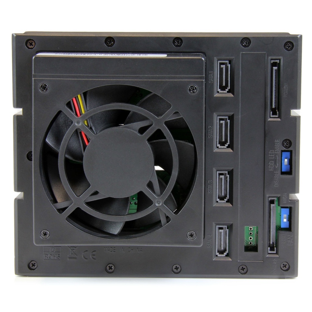 StarTech.com 4 Bay Aluminum Trayless Hot Swap Mobile Rack Backplane for 3.5in SAS II/SATA III - 6 Gbps HDD - Image 5