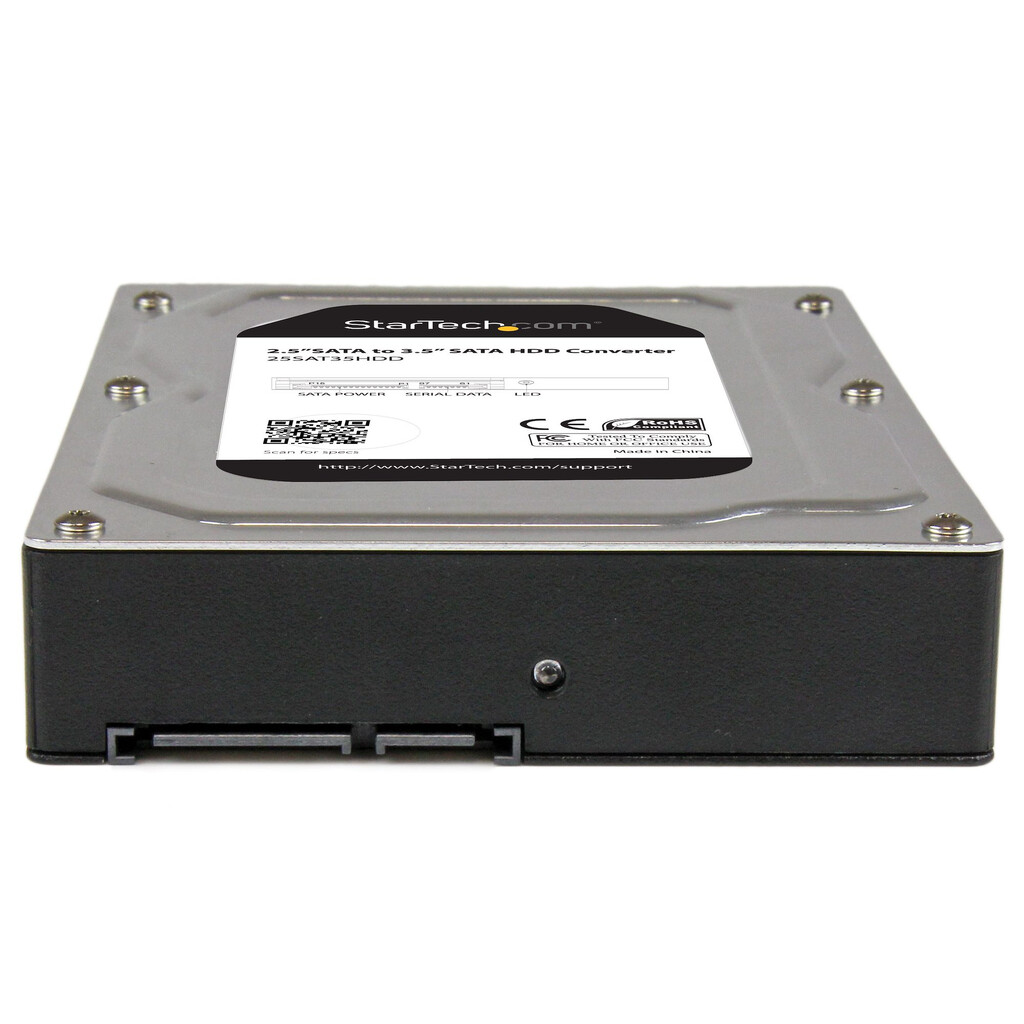 StarTech.com 2.5” to 3.5” SATA Aluminum Hard Drive Adapter Enclosure with SSD / HDD Height up to 12.5mm - Image 4